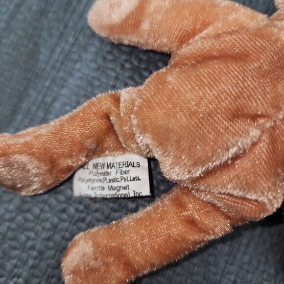 Acme International Magnetic Paws Velvet Teddy Bear Plush Mini Animal Bean Bag - Picture 3 of 6